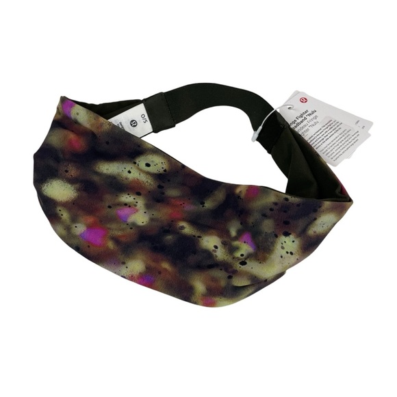lululemon Women’s Fringed Fighter Nulu Headband Focus Splatter Reversible NWT - Picture 6 of 11
